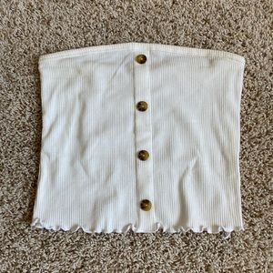 Button Down Crop Top